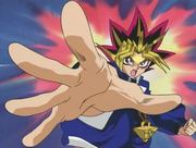 Yami Yugi performing his Mind Crush ability on .
