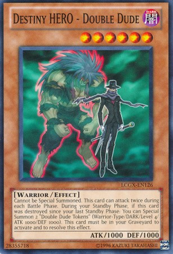 Card Gallery:Destiny HERO - Double Dude | Yu-Gi-Oh! Wiki | Fandom