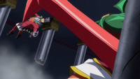 Yuya watch his father get defeated