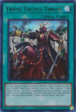 Card Gallery:Triple Tactics Thrust | Yu-Gi-Oh! Wiki | Fandom