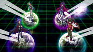 Yuya and his counterparts of the four dimensions.