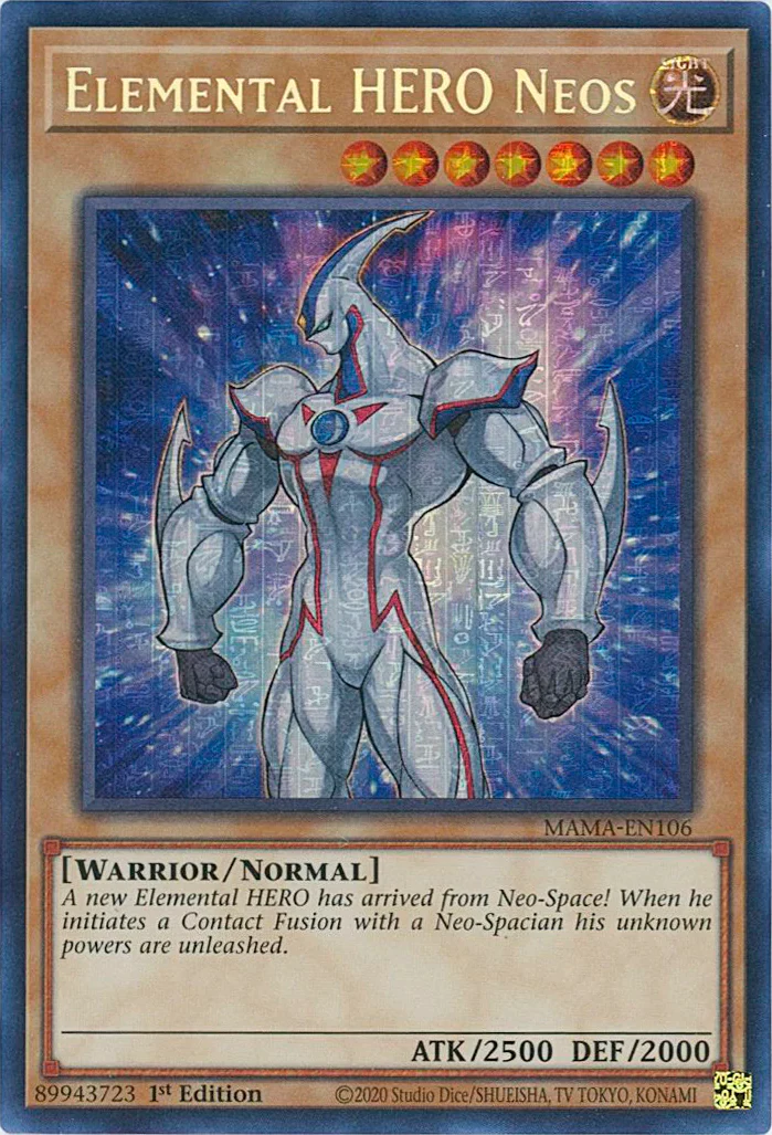 Elemental HERO Neos Yu Gi Oh Wiki Fandom