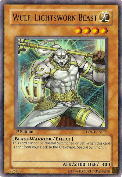 Card Errata:Wulf, Lightsworn Beast | Yu-Gi-Oh! Wiki | Fandom