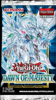 DAMA YuGiOh! Dawn of Majesty4 Sealed Booster PacksBrand New 1st Edition