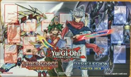 Saber Force/Dark Legion Starter Deck: Yuya Sakaki & Odd-Eyes Saber Dragon", and Declan Akaba & D/D/D Dragon King Pendragon"