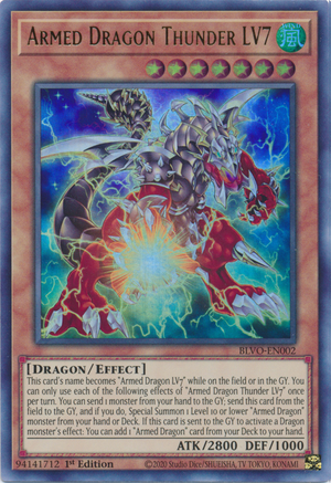 Armed Dragon Thunder LV3, Card Details