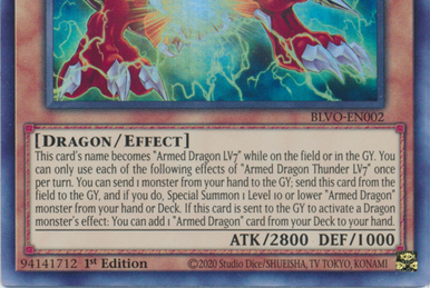 Armed Dragon Thunder LV10 (Starlight Rare) - Blazing Vortex - YuGiOh