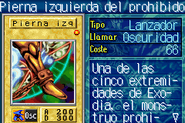 #018 "Left Leg of the Forbidden One" Pierna izquierda del prohibido