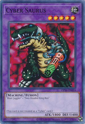 Yugioh Japanese Cyber Saurus common