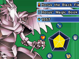Horus, the Black Flame Dragon from Yu-Gi-Oh translated into Magic