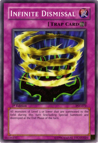 Card Errata:Infinite Dismissal | Yu-Gi-Oh! Wiki | Fandom