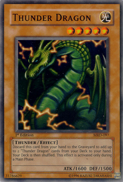 Card Gallery:Thunder Dragon | Yu-Gi-Oh! Wiki | Fandom