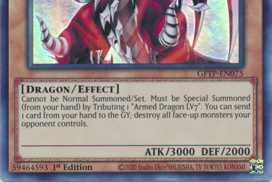 YU-GI-OH! - Armed Dragon LV3 (LCYW-EN203) - Legendary Collection 3: Yugi's  World - 1st Edition - Common
