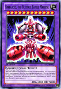 An example of the Series 8 layout on Level 12 Fusion Monster Cards. This is "Barbaroid, the Ultimate Battle Machine", from Star Pack 2013.