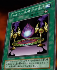 Black Magic Ritual Ritual de Magia Negra Tarjeta de anime Yugioh Orica Black Magic Ritual