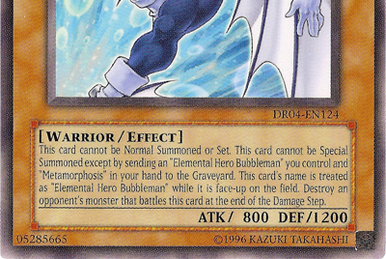 Elemental HERO Bubbleman | Yu-Gi-Oh! Wiki | Fandom