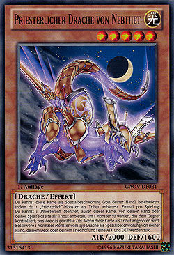 Auflage Priesterlicher Drache von Tefnuit GFTP-DE050 1 Yugioh