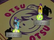 2 Otsus portrayed as monsters in a similar fashion to the Yu-Gi-Oh! franchise, while using the same LP Gauge in the Japanese Yu-Gi-Oh! anime