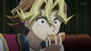 Arc V Silvio choking on his food