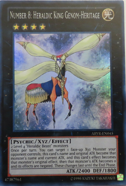 Card Gallery:Number 8: Heraldic King Genom-Heritage | Yu-Gi