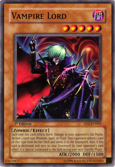 yu gi oh vampire lord