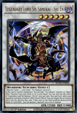 Card Gallery:Legendary Lord Six Samurai - Shi En | Yu-Gi-Oh! Wiki
