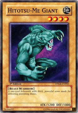 Card Gallery:Hitotsu-Me Giant | Yu-Gi-Oh! Wiki | Fandom Card Gallery:Hitotsu-Me Giant | Yu-Gi-Oh! Wiki | Fandom