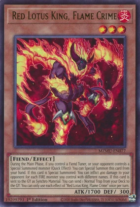 Red Lotus King, Flame Crime | Yu-Gi-Oh! Wiki | Fandom Red Lotus King, Flame Crime | Yu-Gi-Oh! Wiki | Fandom