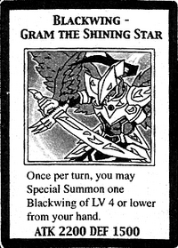 Blackwing Gram The Shining Star Manga Yu Gi Oh Wiki Fandom Blackwing Gram The Shining Star Manga Yu Gi Oh Wiki Fandom