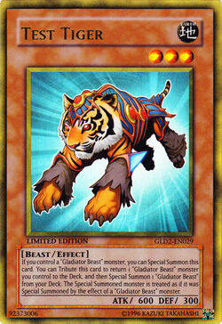 Card Gallery:Test Tiger | Yu-Gi-Oh! Wiki | Fandom