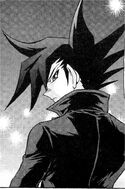 The cameo of Chazz's anime "Black Thunder" outfit in the 