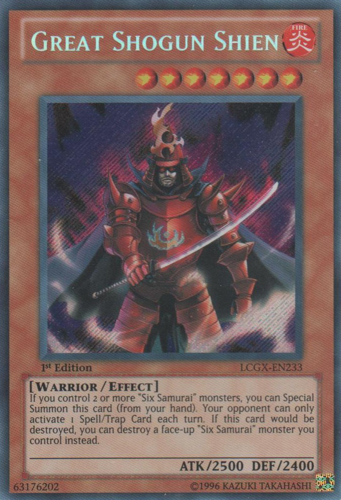 Card Errata:Great Shogun Shien | Yu-Gi-Oh! Wiki | Fandom