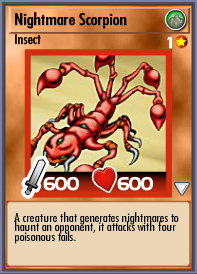Card Gallery:Nightmare Scorpion | Yu-Gi-Oh! Wiki | Fandom