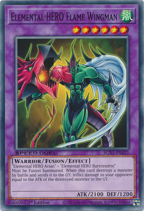 Elemental Hero Flame Wingman Yu Gi Oh Wiki Fandom 7841