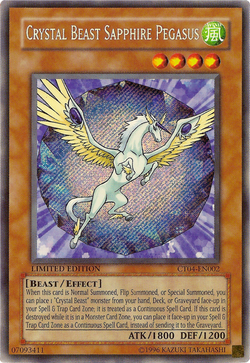 Card Gallery:Crystal Beast Sapphire Pegasus | Yu-Gi-Oh! Wiki