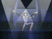 Atticus in his Duel with , wearing his stage costume.