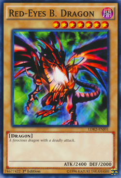 Amazon.com: YU-GI-OH! - Red-Eyes B. Dragon (JMP-002