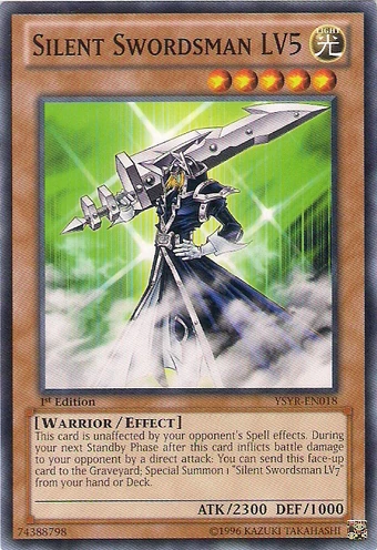 Card Errata:Silent Swordsman LV5 | Yu-Gi-Oh! Wiki | Fandom