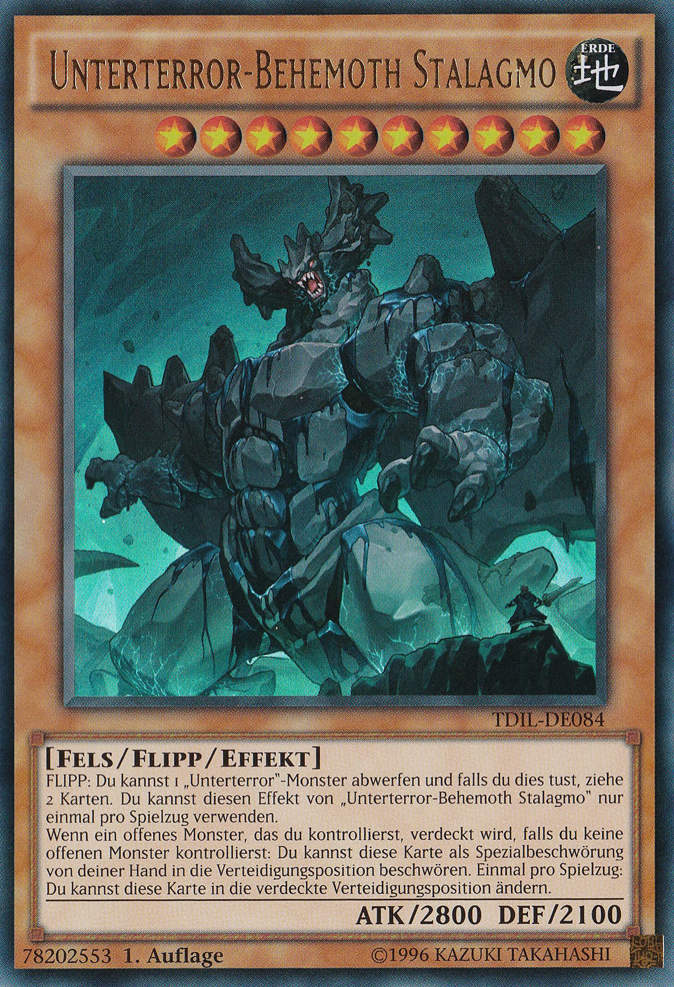 TOON-DUNKLER MAGIER AUFLAGE TDIL-DE032 DEUTSCH Yu Gi Oh CARD HOLO 1 TOON-DUNKLER MAGIER AUFLAGE TDIL-DE032 DEUTSCH Yu Gi Oh CARD HOLO 1