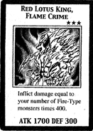 Red Lotus King, Flame Crime