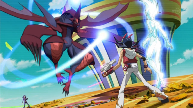 Wild west duel jaws desencadeado em anime x yugioh fusion