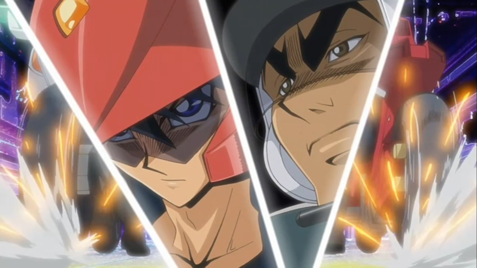 Yugioh 5D's - Dublado A 1° vantagem é que só os 13 primeiros eps foram dublados em pt-br, e a 2° é que, creio eu, todos nós já aprendemos nossa lição