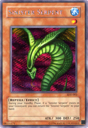 Card Errata:Sinister Serpent | Yu-Gi-Oh! Wiki | Fandom