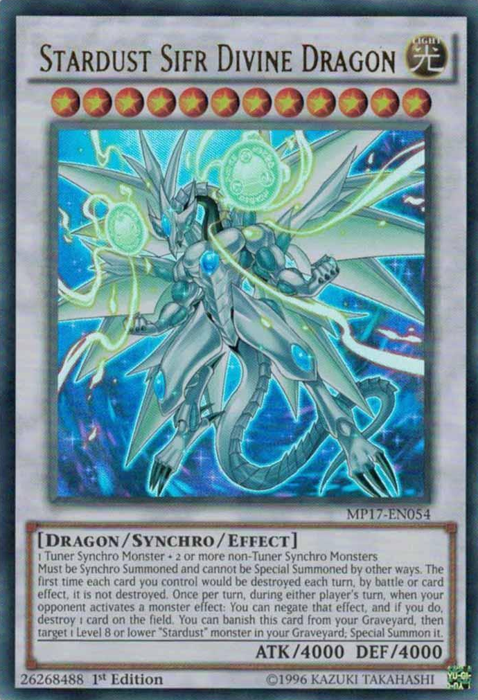 DRAGAO POEIRA ESTELAR Yu-Gi-Oh! 5Ds 