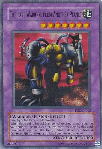 Card Errata The Last Warrior From Another Planet Yu Gi Oh Wiki Fandom