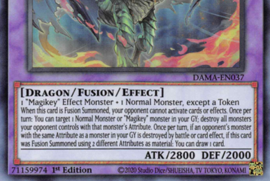 YUGIOH! 2-MAGIKEY DRAGON-ANDRABIME-SUPER RARE-1ST EDITIONS-DAMA-EN037