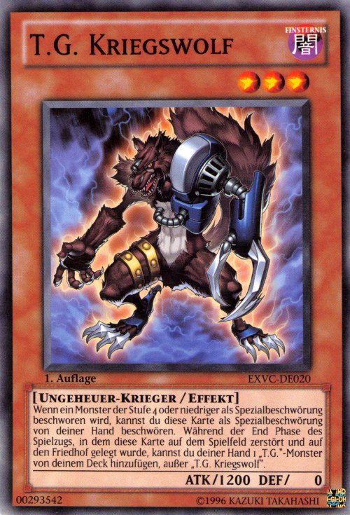 T.G. Kriegswolf, Yu-Gi-Oh! Wiki