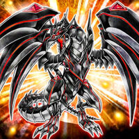 Rotäugiger Dunkelmetalldrache Drache