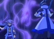 In der Grabkammer des Pharaos tritt ein Klon Yami Bakuras gegen Yugi an