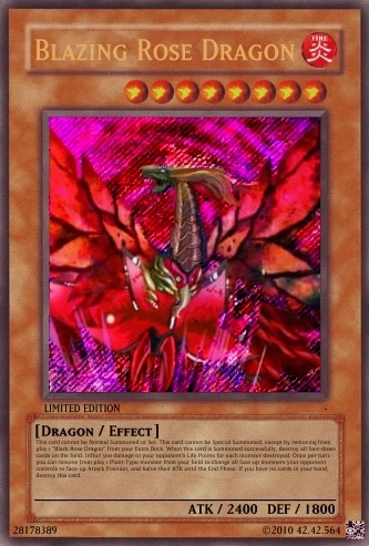 springans deck yugioh Blue Rose Dragon L5DD-ENA05 Yu-Gi-Oh! Card main image 0